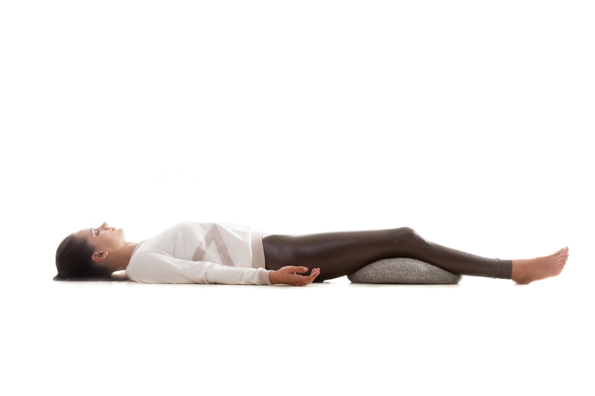 Yoga pose shavasana