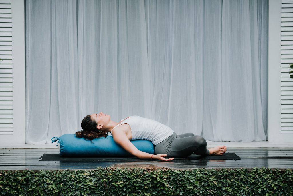 1. Supta Baddha Yoga for Insomnia Konasana (Reclining Butterfly Pose)